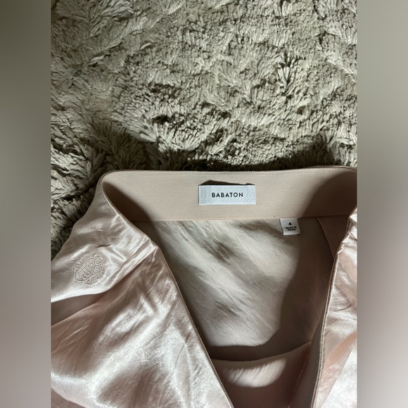 Aritzia Babaton midi slip skirt in denude color size US 4 - Picture 3 of 5